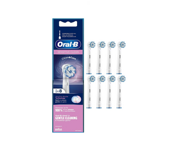 Oral-B Sensitive Clean Replacement Toothbrush Heads - 8 Pack