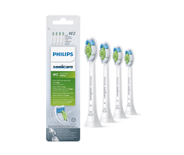 Philips Sonicare W2 Optimal White Replacement Toothbrush Heads - 4 Pack
